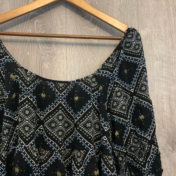 Princess Vera Wang Blouse Black Abstract Print - Picture 2 of 7